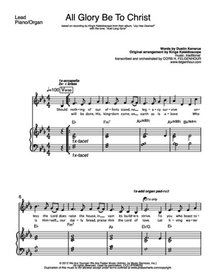 All Glory Be To Christ by Kings Kaleidoscope
