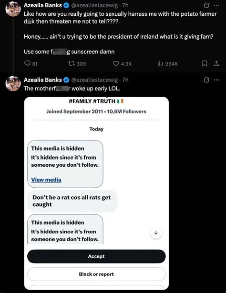 Azealia Banks Posts Rihanna's Phone Number Amid Social Media Feud