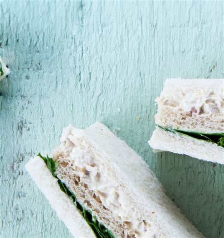 Chicken and watercress club sandwiches