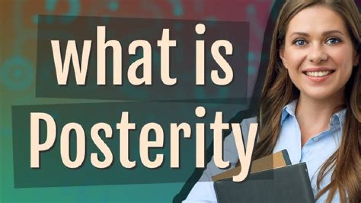 Definitions of posterity - OneLook