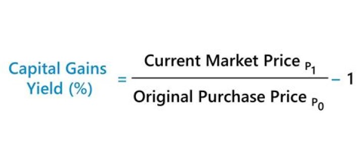 How do I calculate capital gains yield?