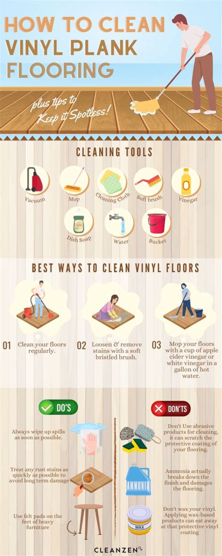 How To Clean Luxury Vinyl Plank (LVP) Flooring
