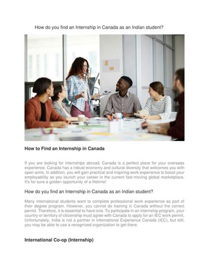 How to Find an Internship in Canada