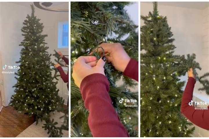 How to Fluff a Fake Christmas Tree With This Easy Trick