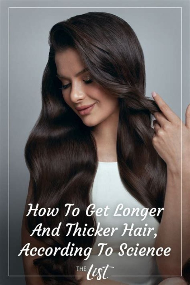 How To Get Longer And Thicker Hair, According To Science