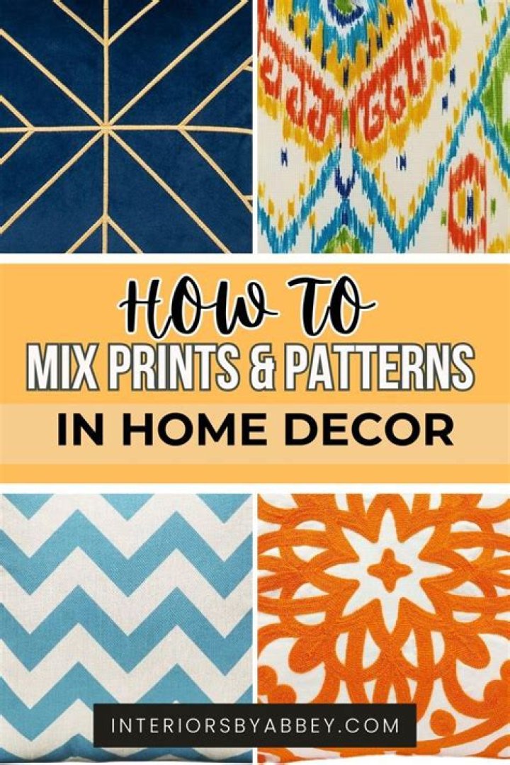 How to Mix Patterns When Decorating
