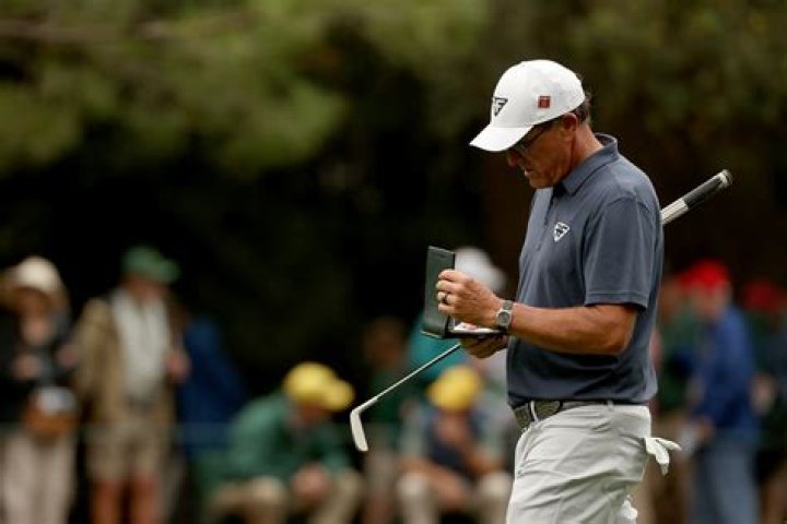 Phil Mickelson Spotted Using Putter On The Range At Augusta National