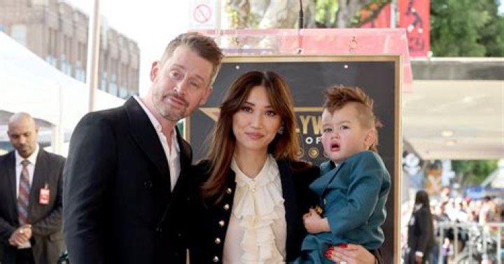 Photos from Macaulay Culkin's Hollywood Walk of Fame Ceremony With Brenda Song and 2 Sons