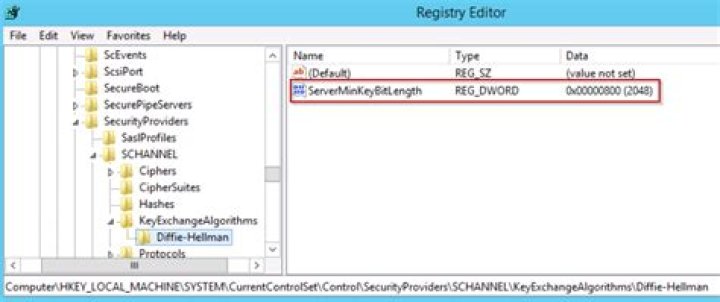 Resolving weak ephemeral Diffie-Hellman public key issue - Documentation for BMC Atrium Single Sign-On 9.0