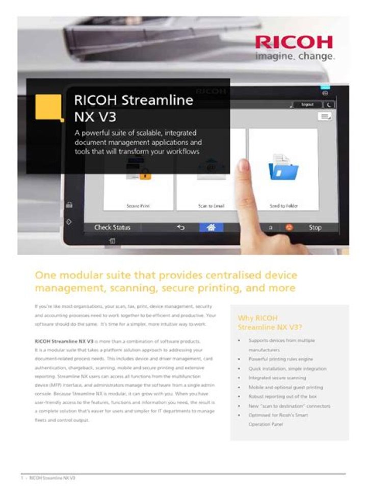 Ricoh Streamline NX - Documentation for BMC Discovery content reference
