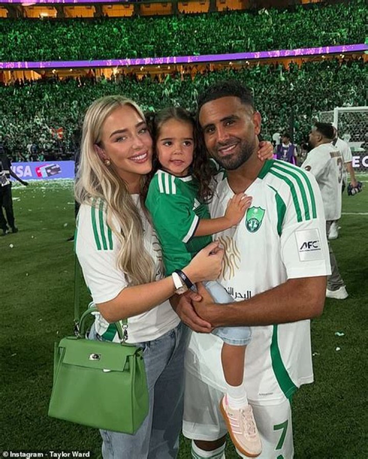 Riyad Mahrez Marries His Partner Taylor Ward for the Second Time in London