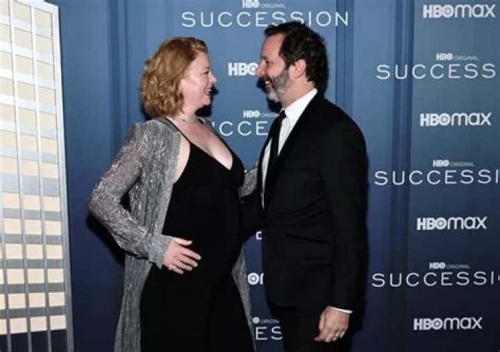 Succession actress Sarah Snook reveals adorable baby bump while attending premiere for the HBO series
