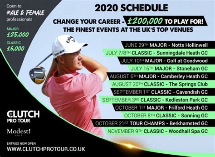 The Clutch Pro Tour - The New UK Golf Tour For Male and Female Pros