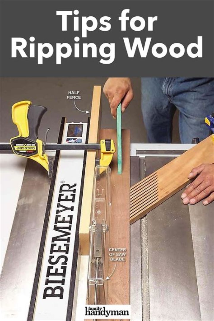Tips for Ripping Wood