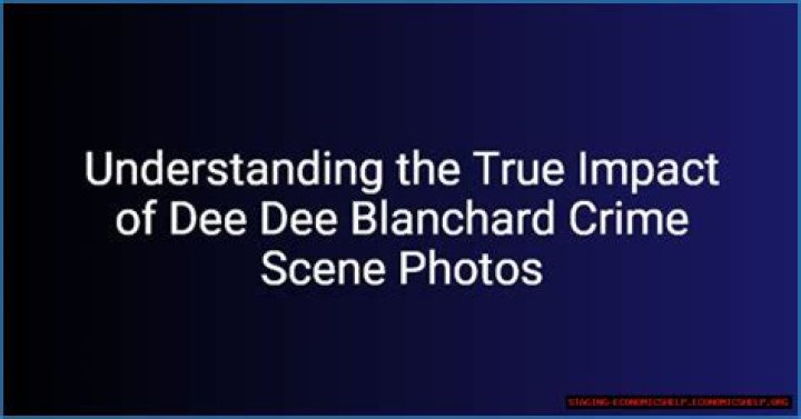 Understanding The Impact Of Dee Dee Crime Scene Photo: A Deep Dive